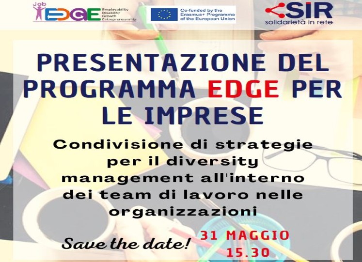 31 maggio: presentazione del programma EDGE per aziende inclusive