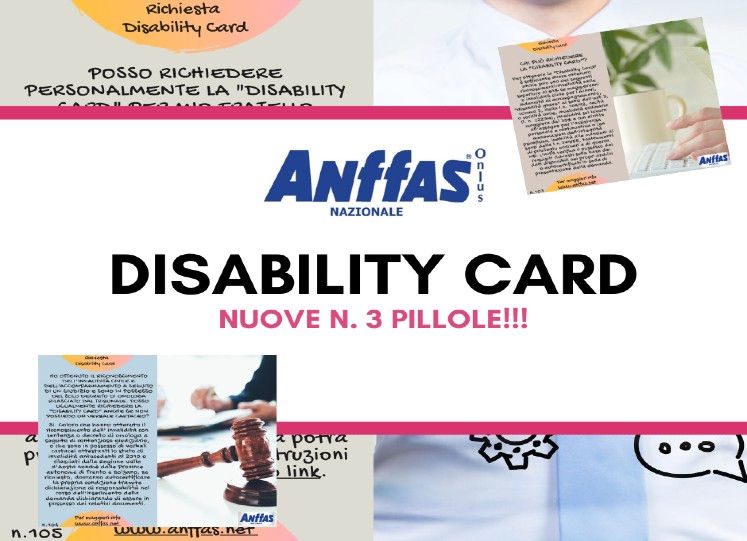 Pillole informative marzo 2022 - focus Disability Card