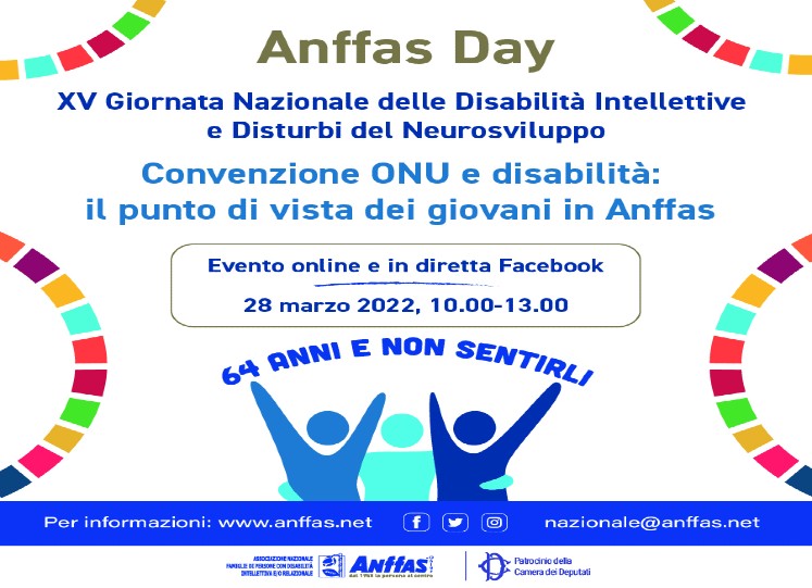 Anffas Day 2022: Giovani, con e senza disabilità, pronti a far vivere la Convenzione Onu!