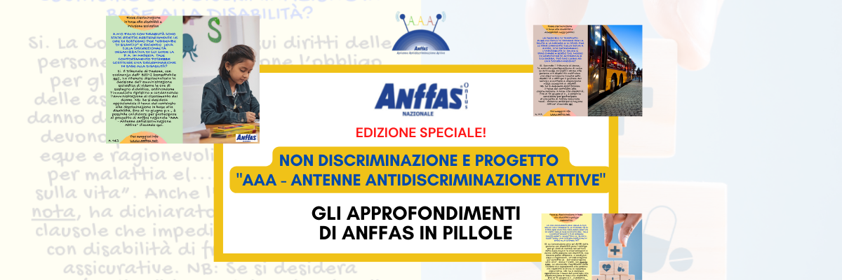 Pillole Anffas: non discriminazione e progetto 