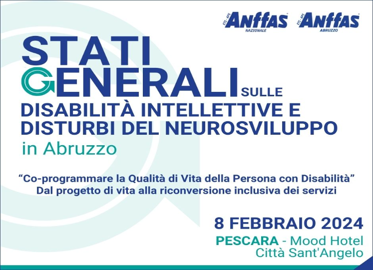 Save the date - Stati Generali sulle Disabilità Intellettive e Disturbi del Neurosviluppo in Abruzzo